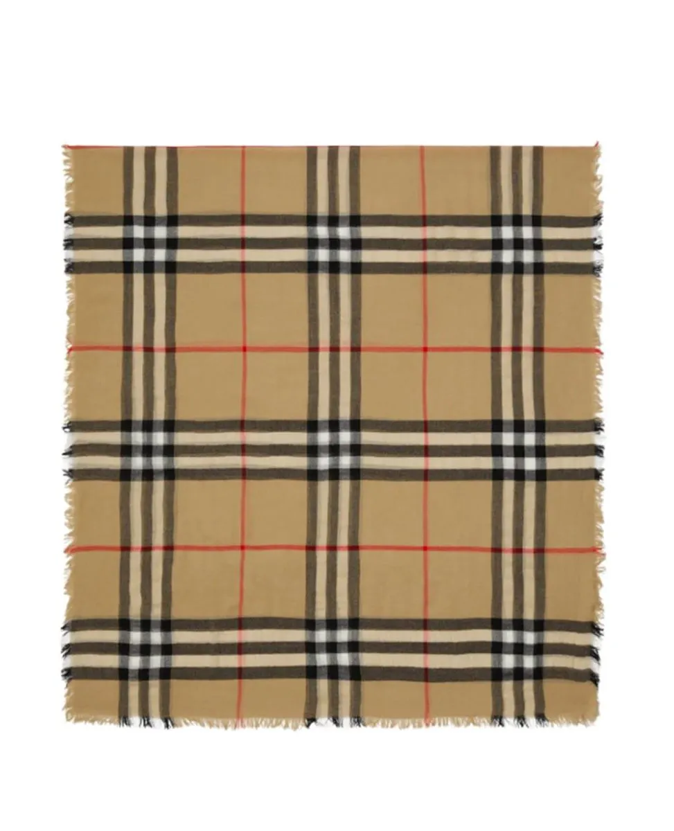 VINTAGE CHECK WOOL SCARF