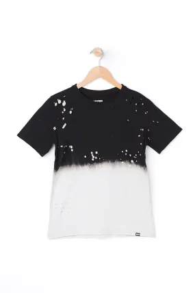 West 49 Youth Black Tie Dye Splatter Tee