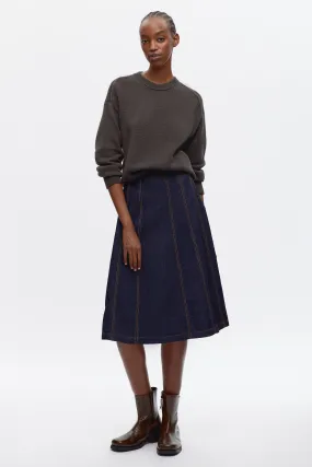 Women's Radio Skirt in Midnight Wash